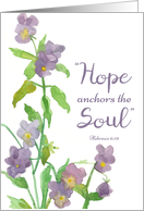 Chemotherapy Encouragement Religious Hebrews Scripture card
