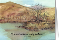 Chemotherapy Encouragement Religious Scripture Lake card