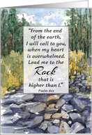 Here For You Encouragement Religious Scripture Rocks card