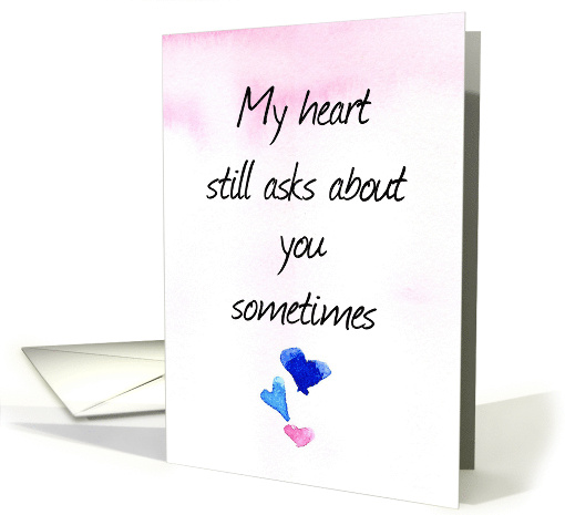 Happy Valentine's Day Ex Girlfriend Hearts Pink card (1899212)