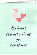 Happy Valentine’s Day Ex Boyfriend Hearts Pink card
