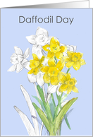 Daffodil Day Cancer Awareness Yellow Flower Garden card