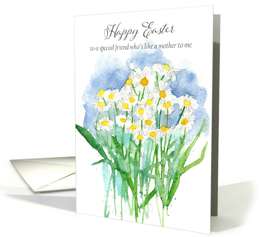 Happy Easter Friend Like a Mother to Me Flowers Spatter card (1904720)