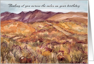 Happy Birthday Across the Miles Desert Landscape card