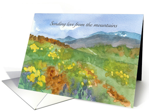 Sending Love from Mountains Thinking of You card (1919096)