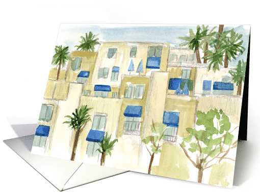 Congratulations New Beach Condo Palm Trees card (1927678)