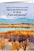 Baptism Congratulations Bible Matthew Desert Landscape card