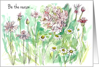 Goodness of God Faith Encouragement Wildflowers card