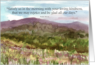 Thinking of You Psalms Scripture Desert Mountain Landscape card