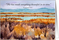 Happy Thanksgiving Autumn Desert Scripture Verse card