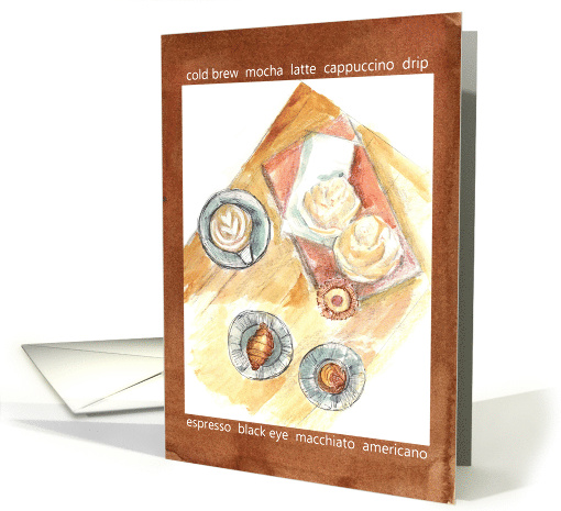 Coffee Date Invitation Pastry Sweets Food card (1947288)
