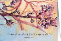 Faith Encouragement Scripture Psalm 56 Tree card