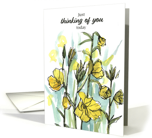 Thinking of You Today Prayers Chemotherapy Wildflowers card (1955444)