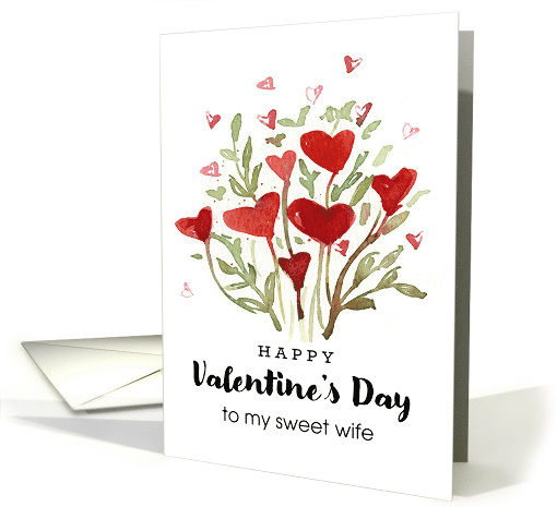 Happy Valentine's Day Heart Bouquet Custom card (1957152)