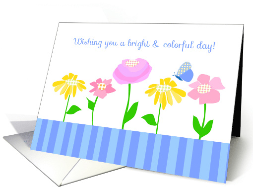 Wishing You A Bright And Colorful Day Blank card (204966)