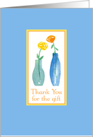 Thank you For The Housewarming Gift Orange Yellow Roses card