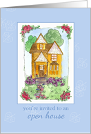 Open House Invitation Business Real Estate Victorian Cottage card