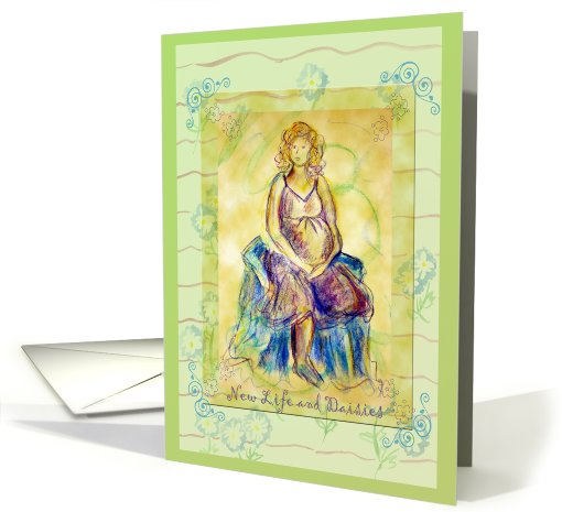 Congratulations Pregnancy New Life Daisy Flowers card (230859)
