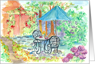 Courtyard Cafe Notecard card