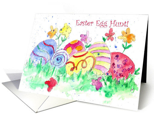 Easter Egg Hunt Party Invitation card (375704)