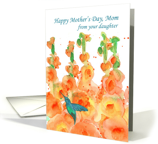 Happy Mother's Day From Daughter Hummingbird card (381129)