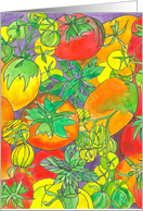 Vegetables Fruit Tomato Harvest Autumn card