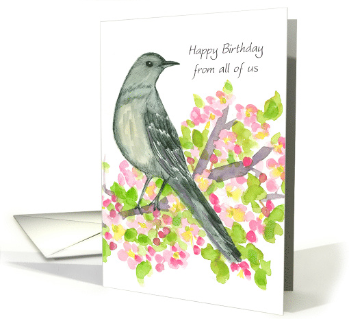 Happy Birthday From All Of Us Mockingbird card (638970)