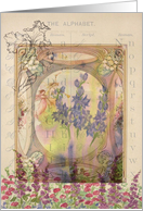 Happy Birthday Angels Iris Flower Collage card