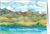 Happy Grandparents Day Lake Desert Mountains card