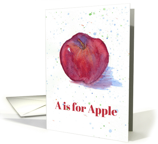 Teacher Welcome Back to School Apple card (751598)