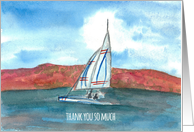 Thank You So Much Mountain Lake Sailing card