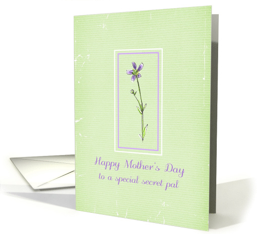 Happy Mother's Day Special Secret Pal Wildflower card (892917)