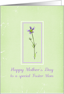 Happy Mother’s Day Foster Mom Lavender Wildflower card