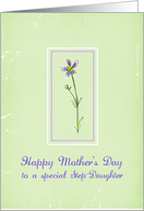 Happy Mother’s Day Step-Daughter Lavender Wildflower card