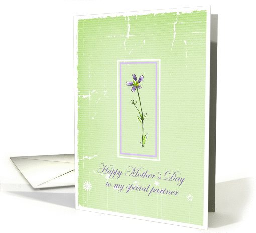 Happy Mother's Day Special Partner Lavender Wildflower card (892981)