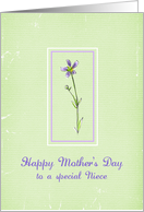 Happy Mother’s Day Special Niece Lavender Wildflower card