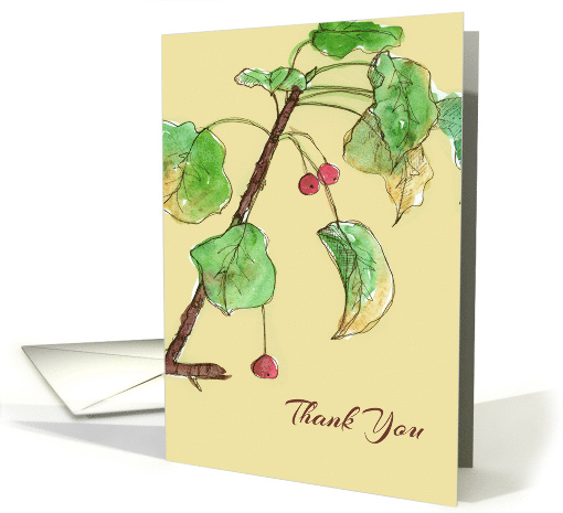 Thank You Business Berries Botanical Tree card (898561)