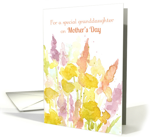 For A Special Granddaughter On Mother's Day Floral Bouquet card