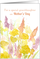 For A Special Granddaughter On Mother’s Day Floral Bouquet card