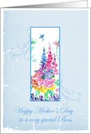 Happy Mother’s Day Boss Spring Garden Dragonfly card