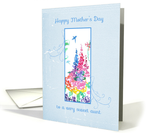 Happy Mother's Day To A Sweet Aunt Flowers card (899287)