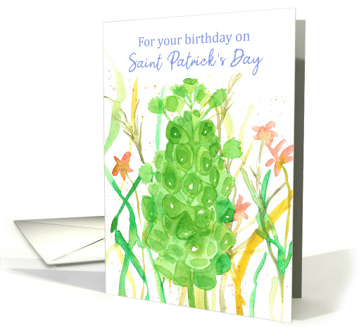 For Your Birthday On St. Patrick's Day Bells Of Ireland card (906625)