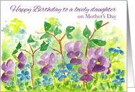 Happy Birthday Lovely Daughter on Mother’s Day card