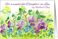 Happy Mother’s Day Daugther-in-Law Watercolor Violets card