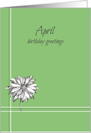 April Birthday...