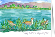 Happy Father’s Day Neighbor Sand Piper Birds card