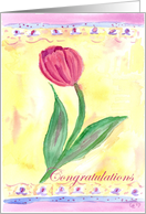 Tulip Retirement Congratulations Best Wishes card