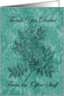 Thank You Doctor From Staff National Doctors’ Day Budding Branches card