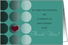 National Doctors’ Day Thank You With Heartfelt Gratitude card