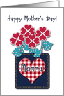 Happy Mother’s Day! Momma, Seersucker Fabric Look, Gingham Checks card